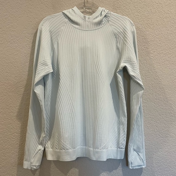 Lululemon Rest Less Hoodie in Aerial Current Sheer Blue - Size 10 - Picture 7 of 12